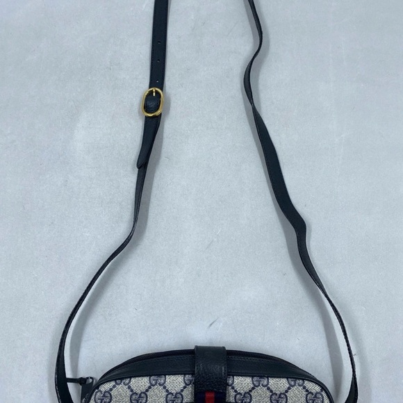 Gucci  Navy Monogram Shoulder Bag - Picture 4 of 11